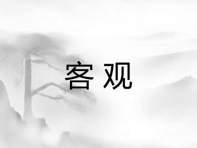 客观 客观