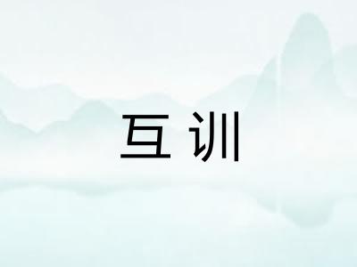 互训