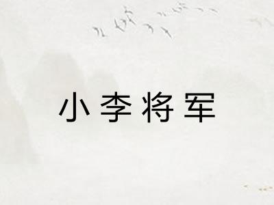 小李将军 小李将军