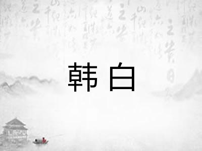 韩白