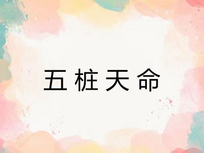 五桩天命 五桩天命