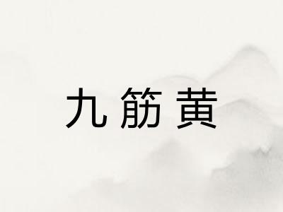 九筋黄 九筋黄