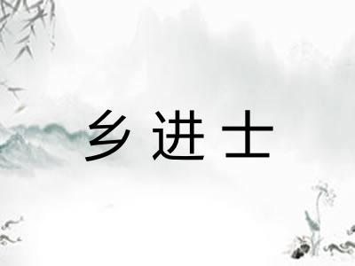 乡进士 乡进士