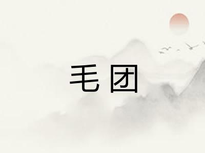 毛团