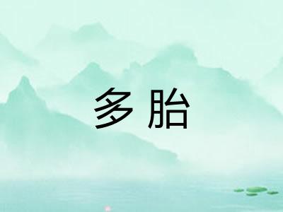 多胎 多胎