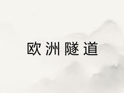 欧洲隧道 欧洲隧道