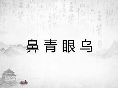 鼻青眼乌