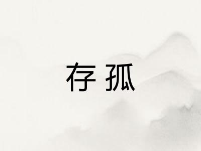 存孤 存孤