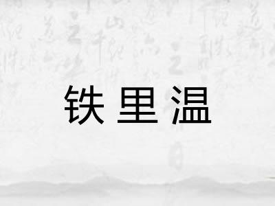 铁里温 铁里温