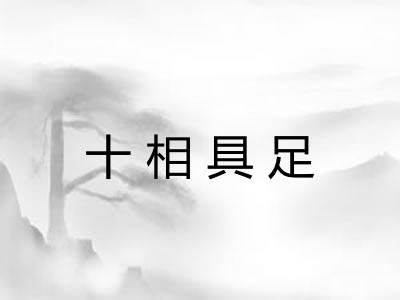 十相具足 十相具足