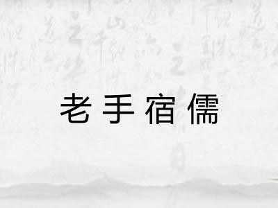 老手宿儒