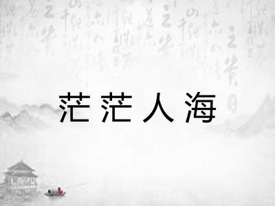 茫茫人海 茫茫人海