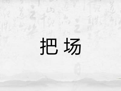 把场