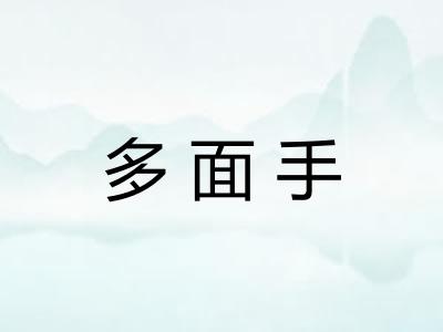 多面手 多面手