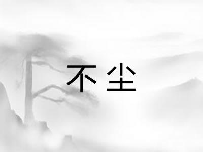 不尘 不尘