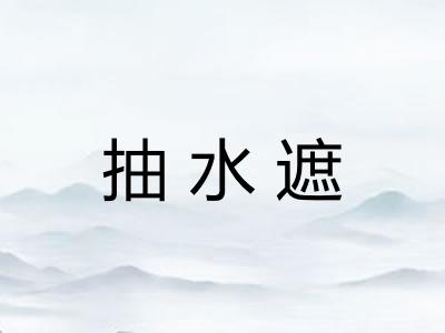 抽水遮 抽水遮