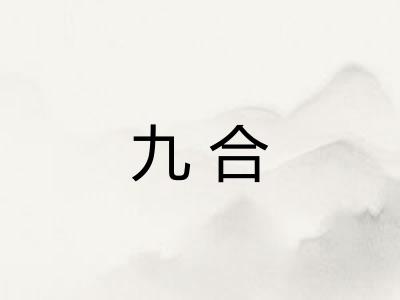 九合 九合