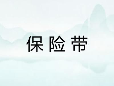 保险带