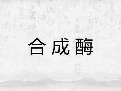 合成酶 合成酶