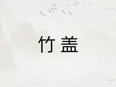 竹盖 竹盖