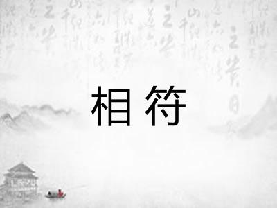 相符 相符