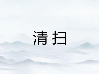 清扫 清扫