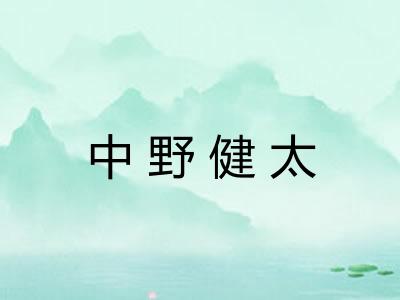 中野健太 中野健太