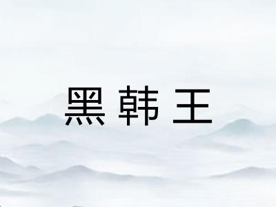 黑韩王 黑韩王