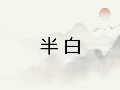 半白