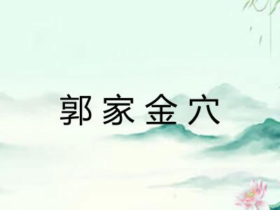 郭家金穴 郭家金穴