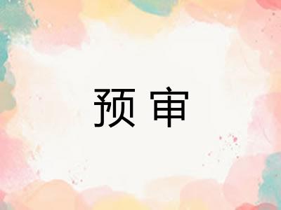 预审 预审