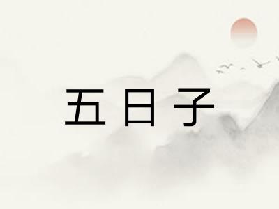 五日子