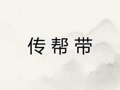 传帮带