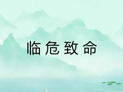 临危致命 临危致命