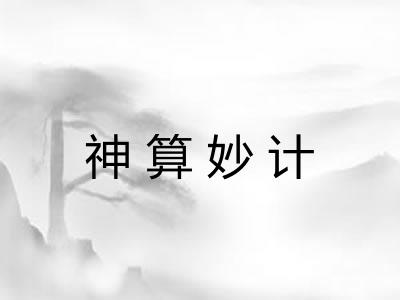 神算妙计 神算妙计