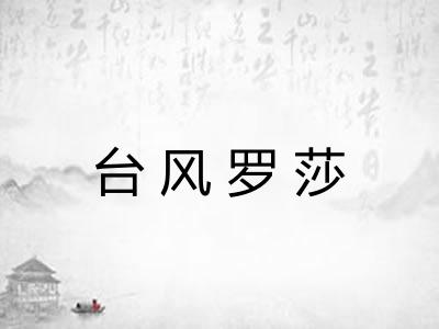 台风罗莎 台风罗莎