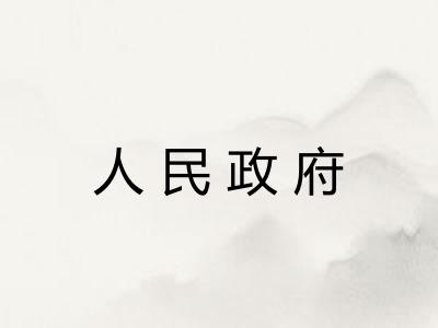 人民政府 人民政府
