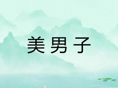 美男子 美男子
