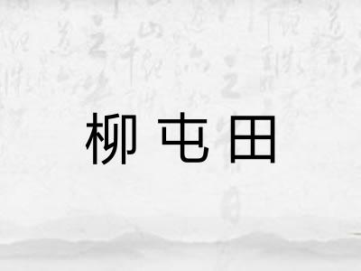 柳屯田