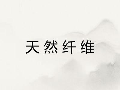 天然纤维 天然纤维