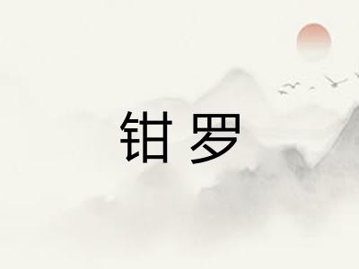 钳罗 钳罗