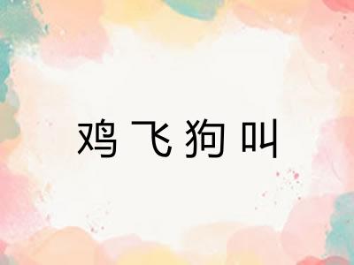 鸡飞狗叫