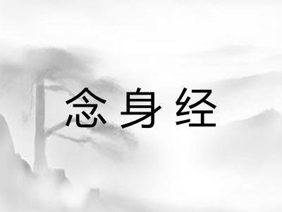 念身经 念身经