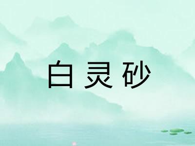 白灵砂 白灵砂