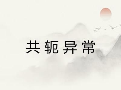 共轭异常 共轭异常