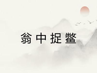 翁中捉鳖 翁中捉鳖