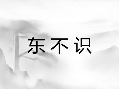 东不识