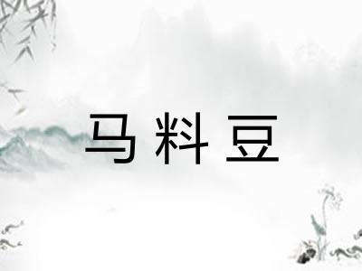 马料豆 马料豆