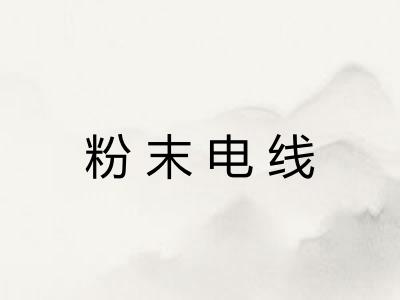 粉末电线 粉末电线