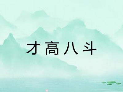 才高八斗